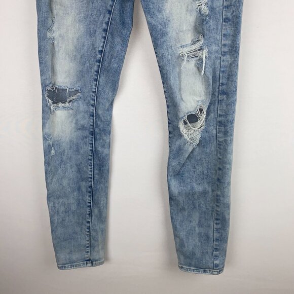 American Eagle Jeans Mens Whiskered Destroyed Skinny Next Level Flex 28 X 32 - Picture 4 of 9